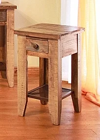 IFD Antique Multicolor Chairside Table IFD968CST