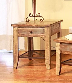 IFD Antique Multicolor End Table IFD968END