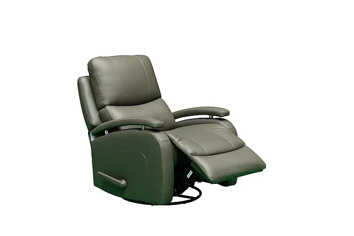Klaussner Skyline Riposo Leather Recliner Chair in R42-P Green