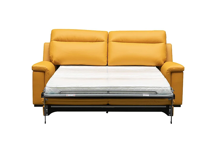 Klaussner Skyline Queen Sleeper Sofa Bed in Lemon Yellow