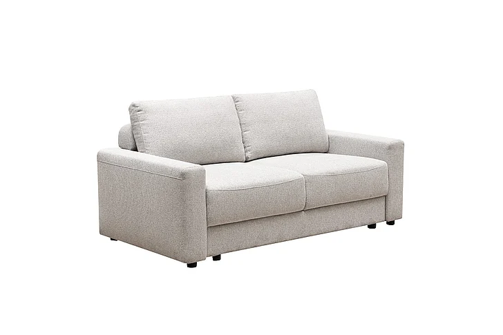 Klaussner Skyline Performance Fabric Smart Sleeper Sofa in Queen with Memory Foam Mattress in Sahara-120