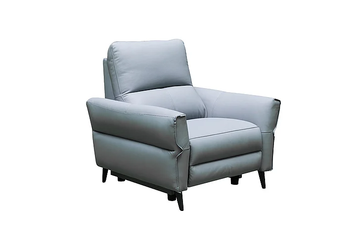 Klaussner Skyline Sh189 Leather Power Reclining Chair in Blue