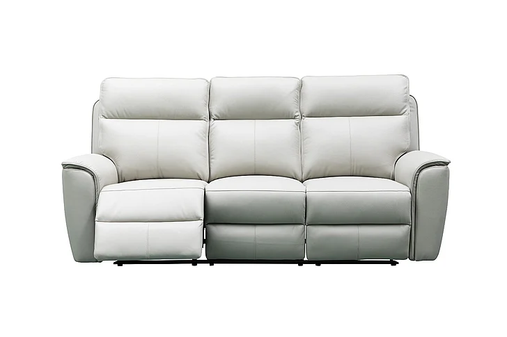 Klaussner Skyline 3 Seater Manual Recliner Sofa in Gray