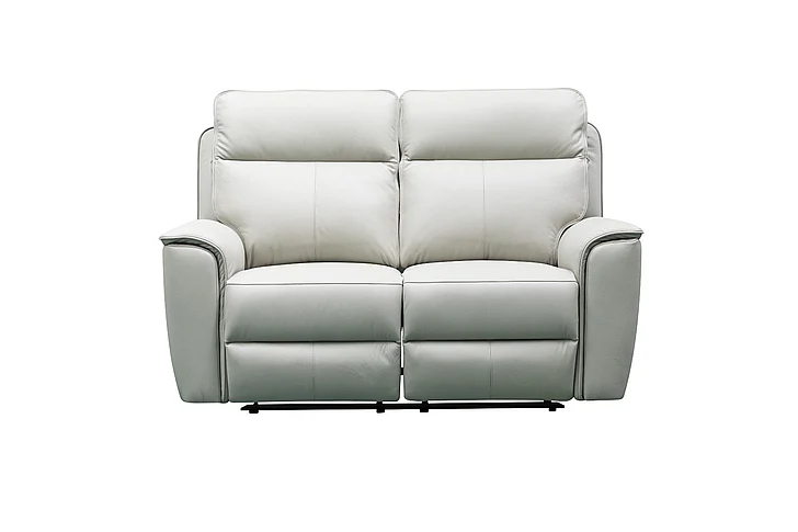 Klaussner Skyline 2 Seater Manual Recliner Loveseat in Gray