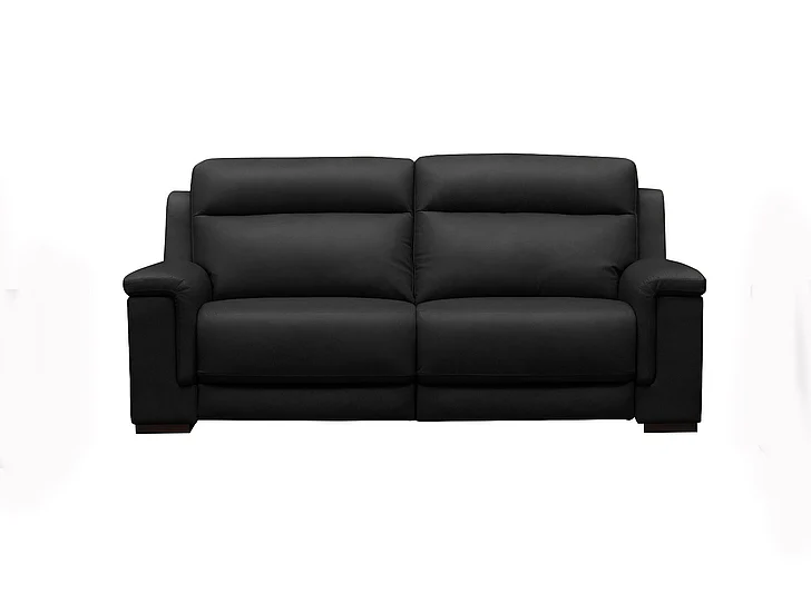 Klaussner Skyline Dakota Power Recliner Sofa w/ USB Port in Black in