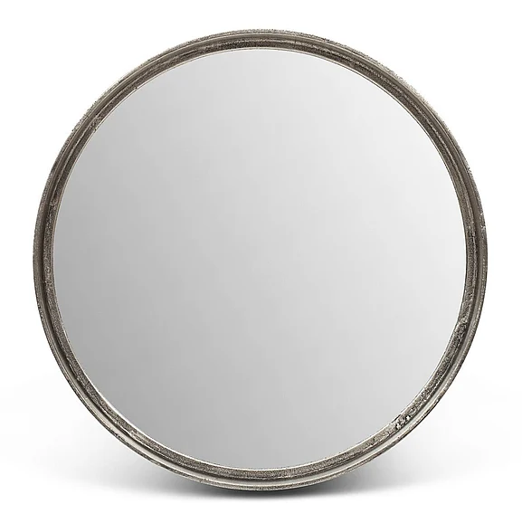 Urbia Elements Samar Round Mirror - 23"Dia. - Vintage Silver IJ-SAMAR-23-VS CLOSEOUT