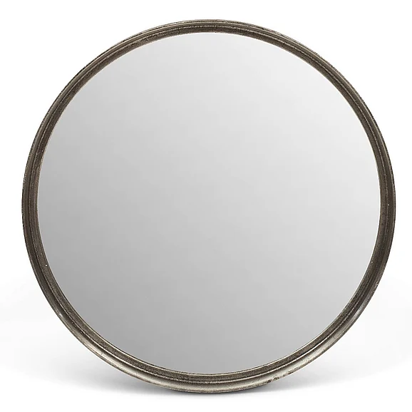 Urbia Elements Samar Round Mirror - 39"Dia. - Vintage Silver IJ-SAMAR-39-VS CLOSEOUT