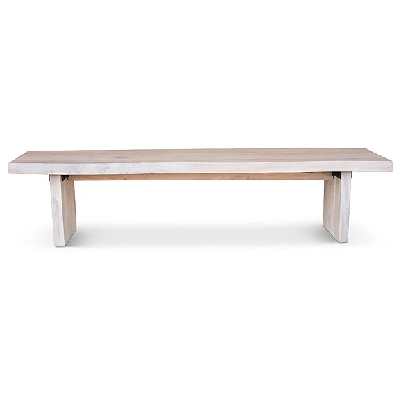 Urbia Brooks Bench - 78" - White Wash Frame IL-BRO-BENCH-078WW