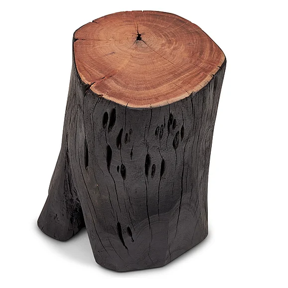 Urbia Brooks Solid Wood Stump - Ebonized IL-STUMP-BK