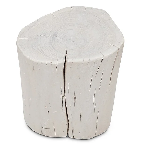 Urbia Brooks Solid Wood Stump - White Wash IL-STUMP-WW