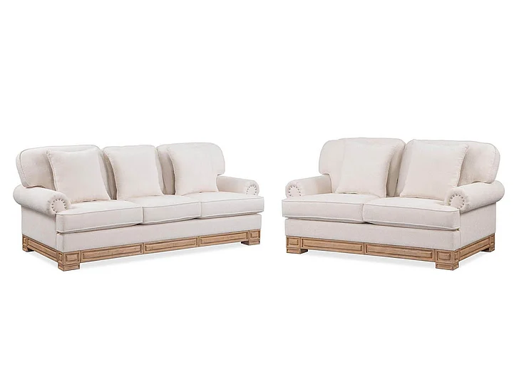 Cosmos Emerson 2pc Living Room Set in Natural