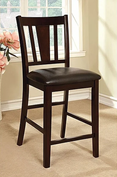 Furniture of America Bridgette II Chairs in Espresso (Set of 2) CM3325PC-2PK