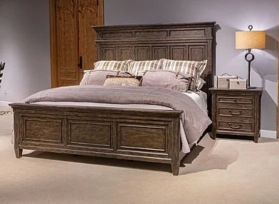 Liberty Furniture Paradise Valley 2pc Panel Bedroom Set in Saddle Brown