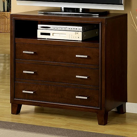 Furniture of America Enrico I Media Chest in Espresso CM7088TV