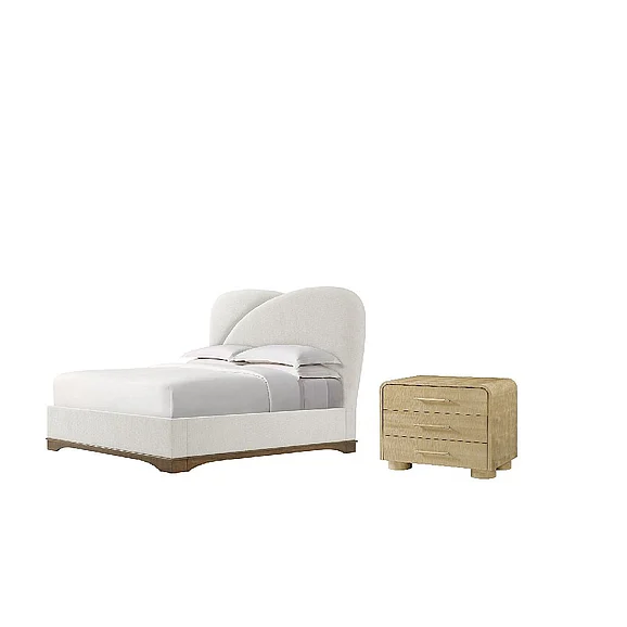 Theodore Alexander Repose Wooden 2pc Bedroom Set