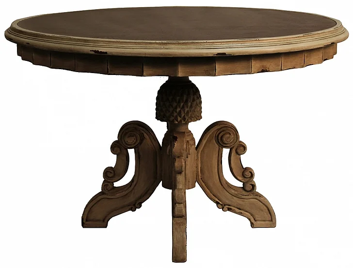 Peninsula Amelia Round Dining Table in Smoke DT-002-1200-48-MET