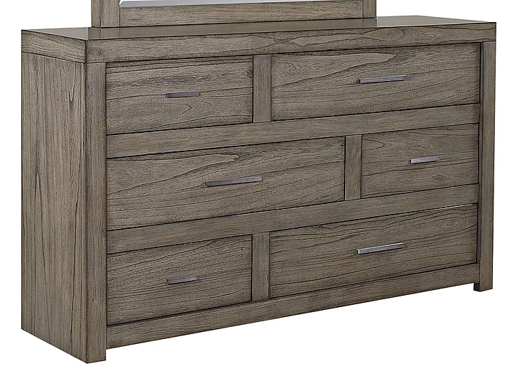 Aspenhome Modern Loft 6 Drawer Dresser in Greystone IML-453-GRY
