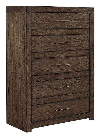 Aspenhome Modern Loft 5 Drawer Chest in Brownstone IML-456-BRN