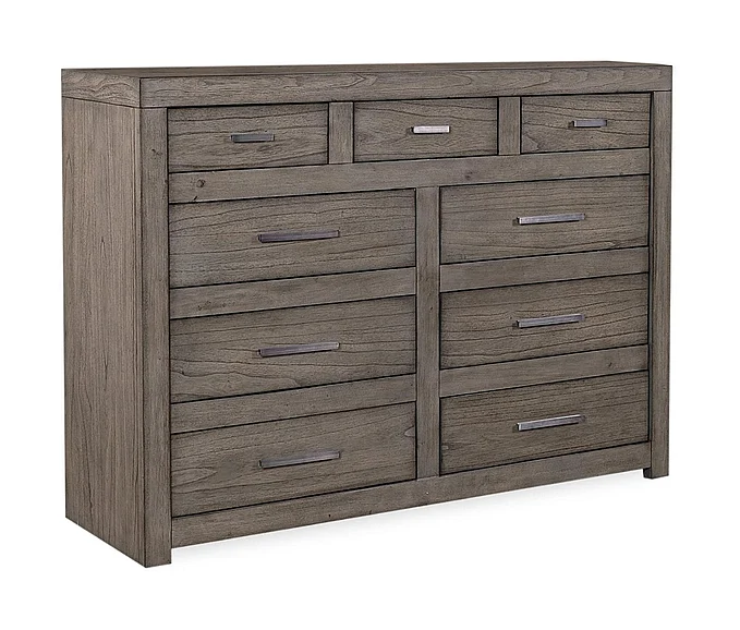 Aspenhome Modern Loft 9 Drawer Chesser in Greystone IML-455-GRY