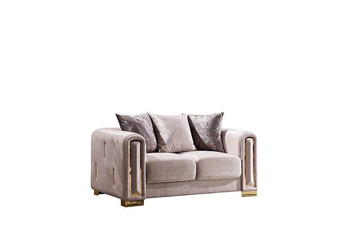 Galaxy Home Impreza Loveseat in Cream 601955550598