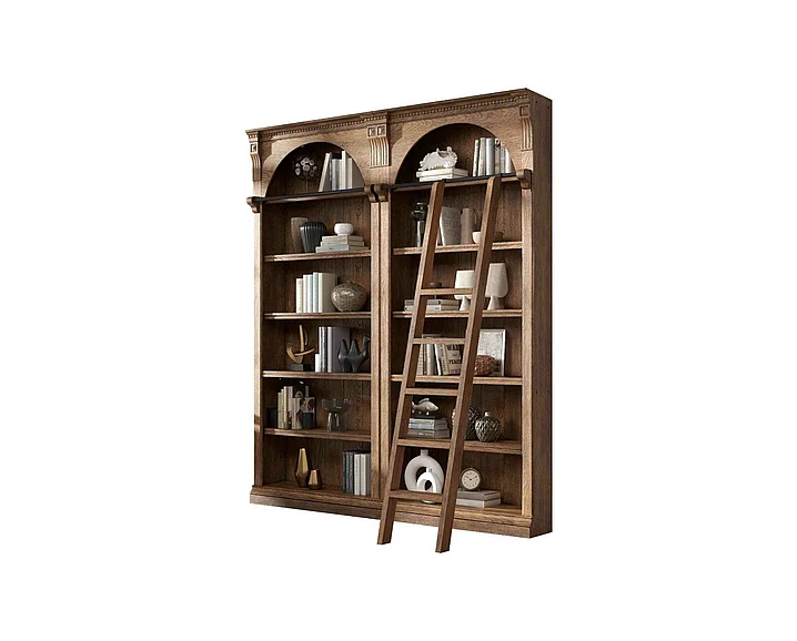 Martin Furniture Stratton 2pc 94″ Tall Bookcase in Toffee IMST4094KIT2