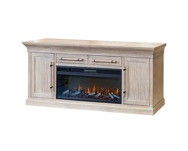 Martin Furniture Willow Lane 80″ Fireplace TV Stand in Natural IMWL380FPN