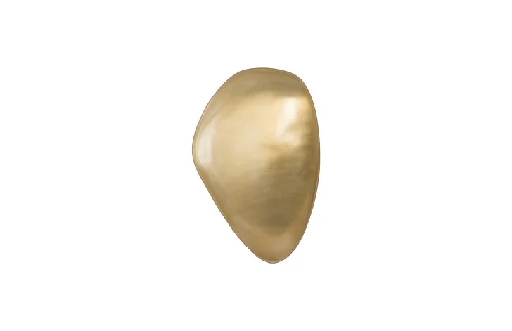 Phillips Collection River Stone Large Gold Wall Tile in Brass IN97490