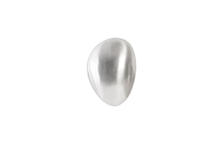 Phillips Collection River Stone Small Silver Wall Tile in Aluminum IN97493
