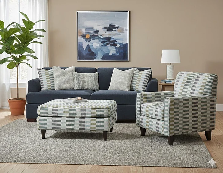 Southern Motion Elise Ink 7900 2pc Living Room Set in Grey