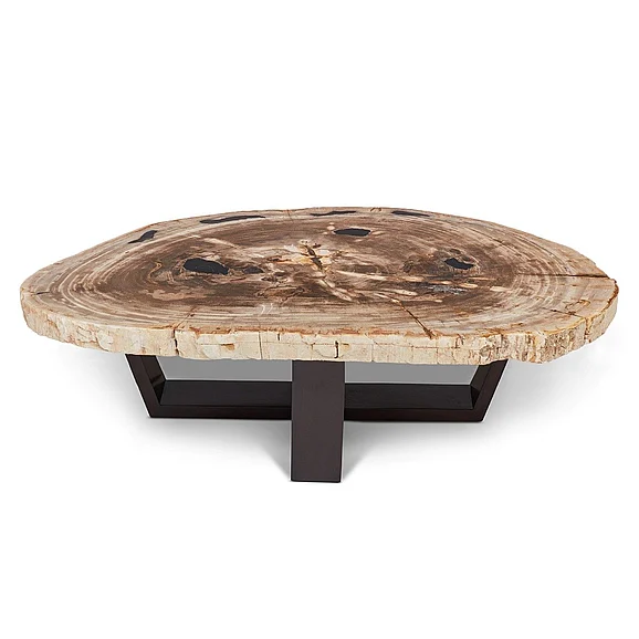 Urbia Relique Valerie Coffee Table - Dark Brown Frame - Natural Light Top IPJ-VAL-CT-LT
