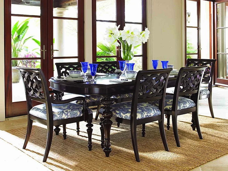 Lexington Tommy Bahama Royal Kahala Islands Edge 7pc Dining Table Set