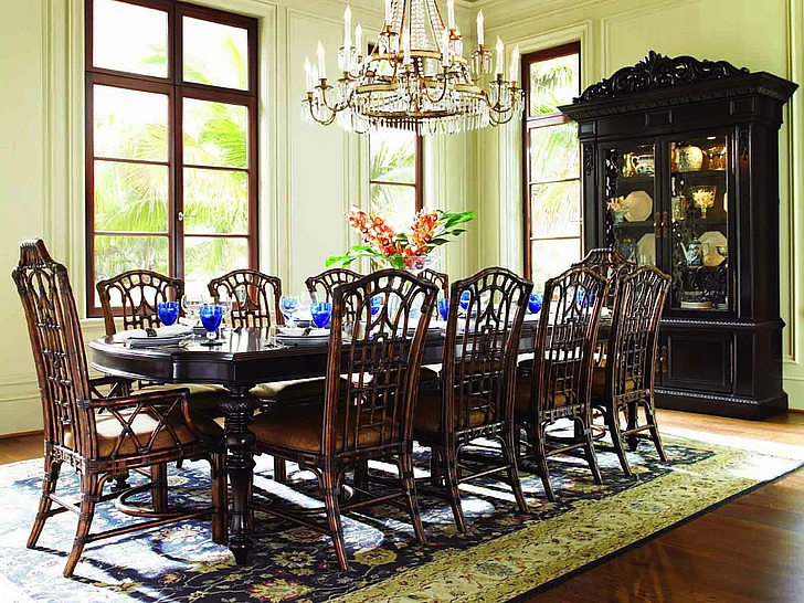 Lexington Tommy Bahama Royal Kahala Islands Edge 7pc Dining Set w/Pacific Rim Chairs
