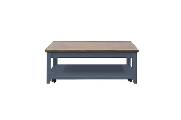 Legends Furniture Ithaca Coffee Table in Blue Denim and Bourbon IT4210.BBR