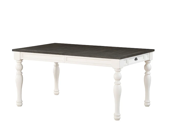 Steve Silver Joanna Dining Table in Two-tone Ivory and Mocha JA500T