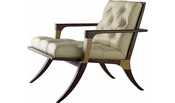 Baker Thomas Pheasant Athens Lounge Chair Tufted BA6134C