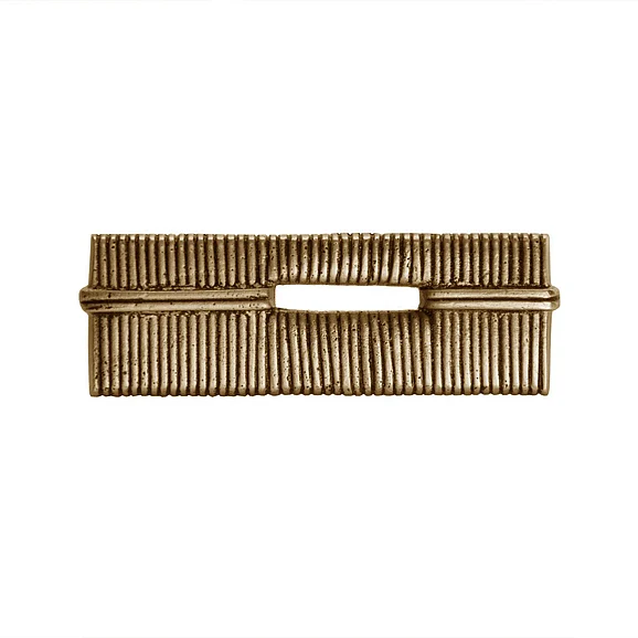 Worlds Away Jadyn Wrapped Metal Rectangle Knob in Antique Brass JADYN HABR CLOSEOUT