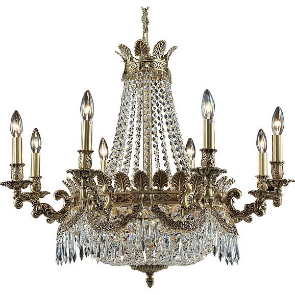 Bethel Solid Brass Frame Chandelier JD10