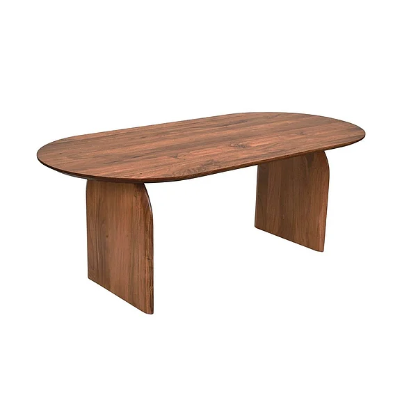 LH Home Domingo Dining Table in Warm Walnut JDO010S