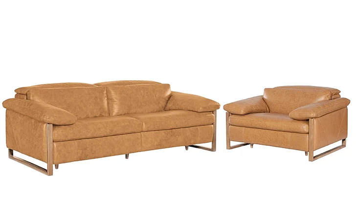 Hooker Furniture Jericho 2pc Living Room Set in Brown