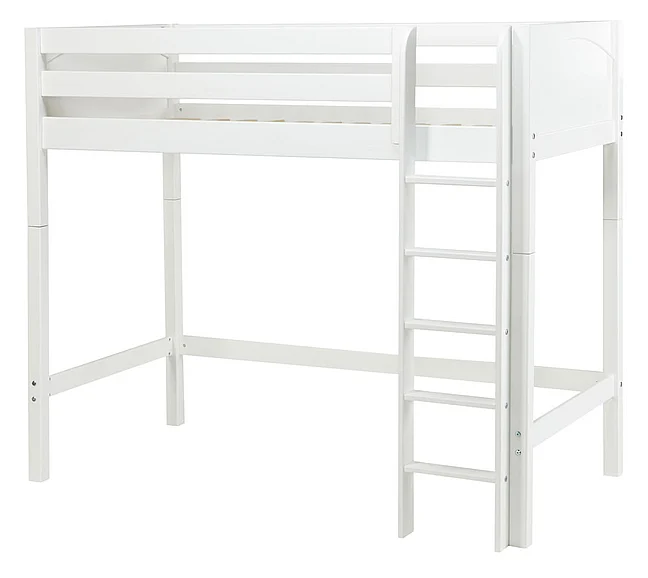 Maxtrix Bare Bone High Loft (2 x LOW) Panel Bedroom Set in White