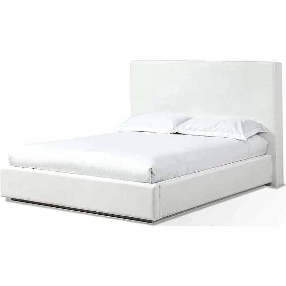 Modus One California King Upholstered Footboard Storage Bed in Pearl