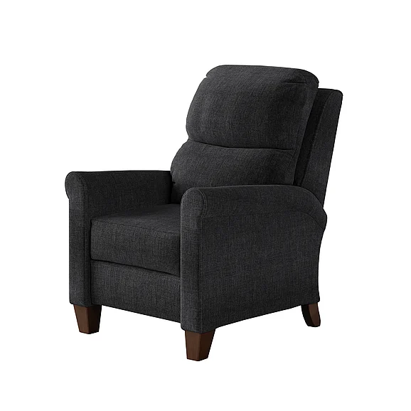 Southern Motion Pep Talk Power Headrest Hi-Leg Recliner in Charcoal 61628P 164-14