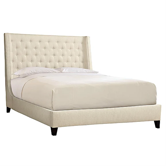 Bernhardt Interiors Maxime Wing King with Taller Headboard Bed in Espresso (Quick Ship)