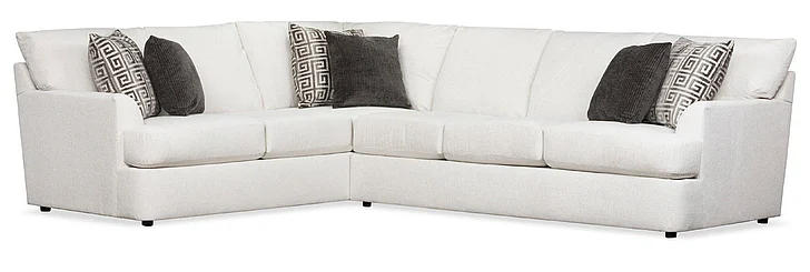 Stone & Leigh Findley 3pc Sectional Set in White CUSTOM ITEM