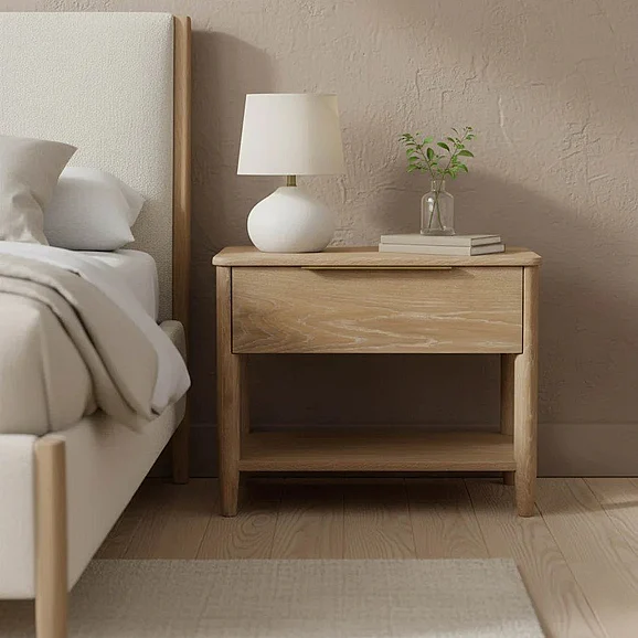 LH Home Kamelia Nightstand in Sand KAM002