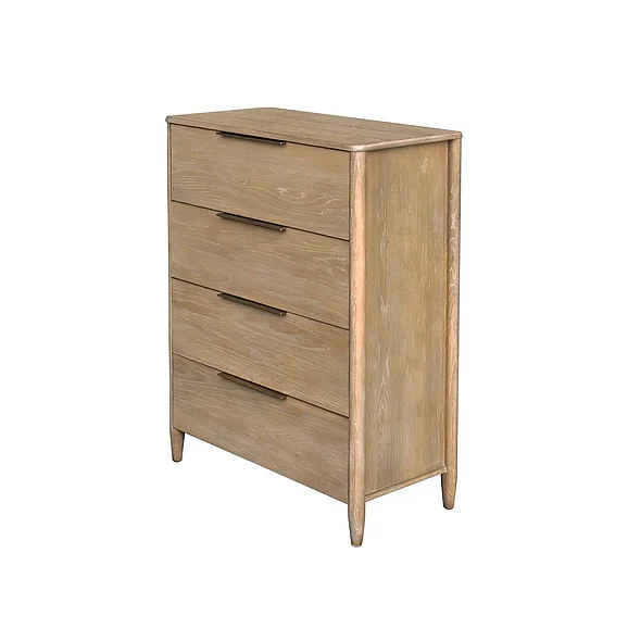 LH Home Kamelia 4 Drawer Chest in Sand KAM005