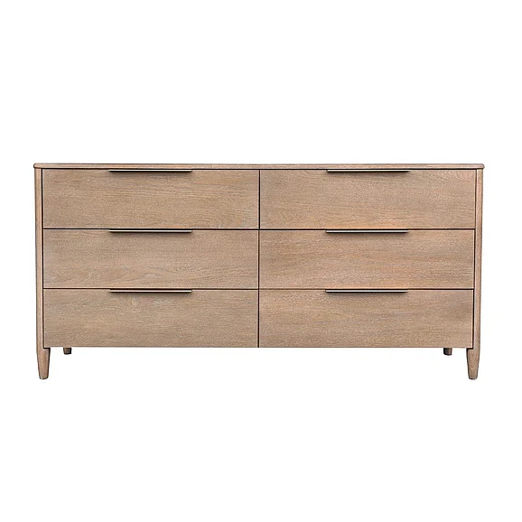 LH Home Kamelia 6 Drawer Dresser in Sand KAM006