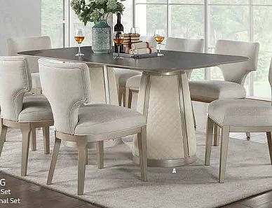 ACME Kasa Rectangular Dining Table in Beige DN02011
