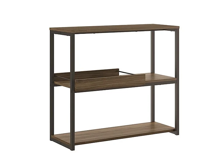 Casabianca Home Noa Console Table in Dark Brown Oak Melamine KD-B100BO