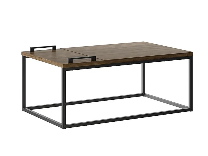 Casabianca Home Noa Coffee Table in Dark Brown Oak Melamine KD-B120BO